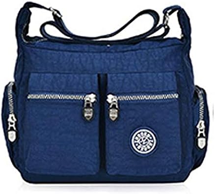 Amazon ショルダーバッグ レディースバッグ 防水バッグ 斜めがけ 防水ナイロン 6色 ネイビー ノーブランド品 メッセンジャー バッグ