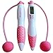 Signstek Digital Outdoor and Indoor Corded Cordless Skipping Rope Jumping Rope - Calorie and Jump Counter Slimming Lose Weight *Pink*