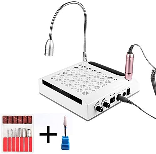 3 In 1集塵機ネイルダストマシン80w多機能ネイルアートツールネイル付き電気掃除機マニキュアネイルファイル ホワイト 家電 カメラ In B08dlfr2hb