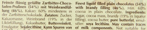 RCP Asbach Pralinen Zarte Fläschchen mit Kruste – 1 x 250 g – Zartbitter-Schokolade mit Asbach Füllung – Bild 5