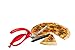 Dreamfarm Scizza 2-In-1 Easy Ergonomic Pizza Scissors with Stainless Steel Pizza Cutter Blades & Non-Stick Slice Server - Red