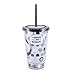 Silver Buffalo PT12087 Universal Polka Dot The Secret Life of Pets Norman Plastic Cold Cup with Lid and Straw, 16-Ounces