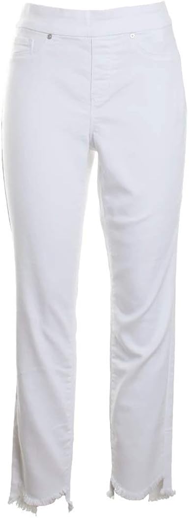 womens white frayed hem jeans