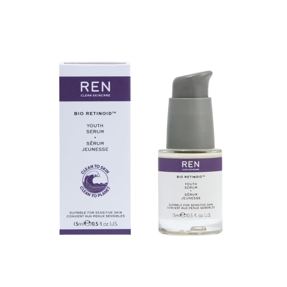 REN Clean Skincare Bio Retinoid Youth Serum, Travel Size 15ml