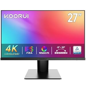 KOORUI 27インチ 4K モニター IPS 非光沢 ディスプレイ