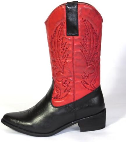 Via Veneto Jaguar Western Boots (6, Red)