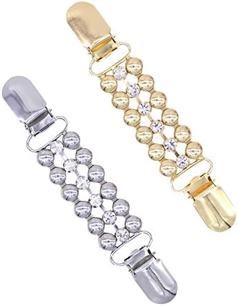 ZAKI L'vow Black White Elegant Temperament Double Faux Pearl Brooch Pins Pack of 2
