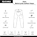 Viking Cycle Leather Chaps - Plain Motorcycle Leather Chaps for Men (Medium)