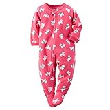 Carters Baby Girls Fleece Pajamas (4T, Pink Dog Print)