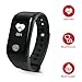 Fitness Tracker with Heart Rate Monitor, Blood Pressure/Blood Oxygene Monitor, Catsonic Waterproof Activity Tracker/Pedometer records Distance, Steps, Calories Burned & Sleep Patterns (Black)