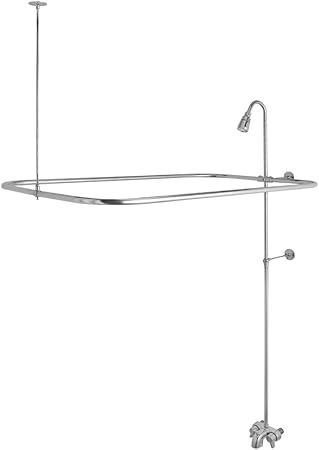Add A Shower Converter Kit For Clawfoot Tub With Diverter Faucet