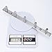 HOMEIDEAS Coat Hook Rack Wall Mounted 13-Inch SUS304 Stainless Steel Brushed Nickel Towel and Key Hook Rail 5 Hooks