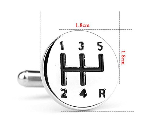 Hosaire Cufflinks Men's Car transmission Sign Cuff Link Delicate Cuff-link for Wedding Business