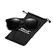 Polarized Sports Sunglasses Driving Glasses Shades for Men Square Box Sun glasses Guy's Classic Design All-Fit Mirror Sunglasses With Brand Box (Matte Black-Gray)