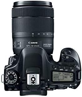 EOS 80D - Cámara réflex digital de 24.2 MP (pantalla táctil de 3", video Full HD, enfoque automático, WiFi, objetivo Canon EF 18 - 135 mm f/3.5 - 5.6 IS (versión importada))