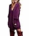 ZANZEA Women's V-neck Long Sleeve Loose Blouse Jumper Tops Mini Dress Pullover Purple US 10-12/ASIAN L