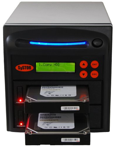 Systor 1:1 HDD/SSD Hard Drive Duplicator - 9GB/Min - Standalone Copier & Eraser/Sanitizer for Multiple SATA 3.5 Disk & 2.5 Solid State Drives - Copy Speeds of up to 150MB/Sec (SYS201HS-DP)