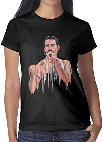 Woman Freddie-Mercury-Art- Casual Short Sleeve Tops Blouse t-Shirts