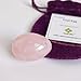 Rose Quartz Egg, Small Size, Predrilled, with Certificate and Instructions, Pink Love Stone, for Women to Strengthen Yoni Pelvic Floor Muscles & Counter Urinary Incontinence Polar Jade