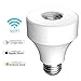 WiFi Light Bulb Socket E26, Smart Led Bulb Adapter Wireless Lamp Holder Works with Alexa and Google Assistant, No Hub Required, App Control from Anywhere by Cotify