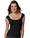 Spanx On Top and In Control Cap Sleeve Scoop Top Black Size X-Large
