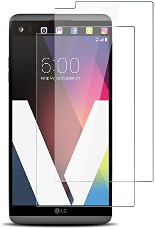 LG V20 Screen Protector, JACNITAD LG V20 Tempered Glass Screen Protector Anti-Scratch Rainbow-proof Bubble Free Pravicy Screen Protector for LG V20 (Clear)