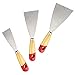 Hominar 3PCS Putty Knife Set, Premium Carbon Steel Wallpaper Scarper, Paint Remover with Wooden Handle, 2Inch/ 3Inch/ 4Inch Home Tools, Tools Set