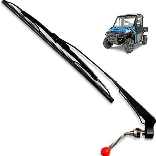 Valchoose UTV Hand Operated Windshield Wiper 15.7” Wiper Blades