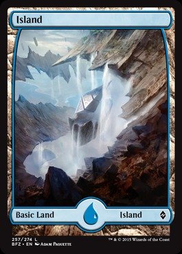 Magic: the Gathering - Island (257) (257/274) - Battle for Zendikar - Foil