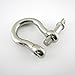 Proteus Stainless Steel Marine Grade Screw Pin Anchor Shackle Bow Shackle in Size 3/16 inch, Pack of 5