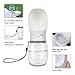 Dog Water Bottle for Walking, Dispenser Pet Portable Dogs Cats 12OZ 19OZ Travel Drink Bottle Bowls BPA Freee,Leak Proof,Food Grade (12oz (12oz), Elegant White)