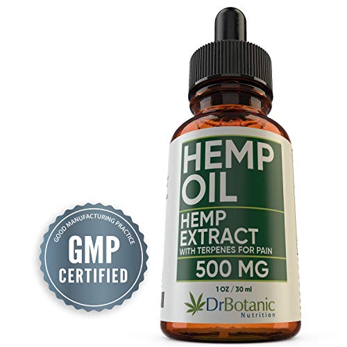 Hemp Oil for Pain: With 500 mg Hemp Extract for Pain, Stress and Anxiety Relief. Helps with Sleep, Mood and Skin. Anti Inflammatory and Energy Boost Herbal Remedy