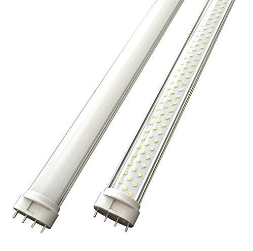 CARSON TECH. CT-D02022TBW 2ft 22W 1966L 3500K 2G11 clear LED tube 4ea