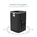 Chnano Travel Adapter - Two USB Ports Universal World Wide All-in-one Safety Travel Charger Wall Charger Adapter Plug Built-in 3.2A Dual USB Ports For Home Use-Safety Fuse Protection (Black)