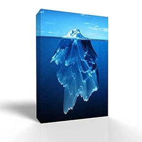 Canvas Wall Art The Tip of an Iceberg Pictures Home Wall Decorations for Bedroom Living Room Paintings Canvas Prints Framed - 12x18 inches