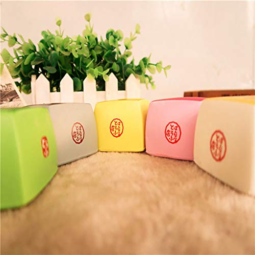 DIGOOD Adorable Simulated tofu Squishies Toy Super Slow Rising Kids Adults Stress Reliever Toys Gifts (Green) - Thumbnail 3