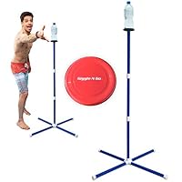 GIGGLE N GO Knock Off Toss Outdoor Games - Yard Games for Kids and Family - Highly Addictive Flying Disc Game - Unlike Some, You Play Ours on All 3 Surfaces, Sand, Concrete or Lawn - Kids Lawn Game