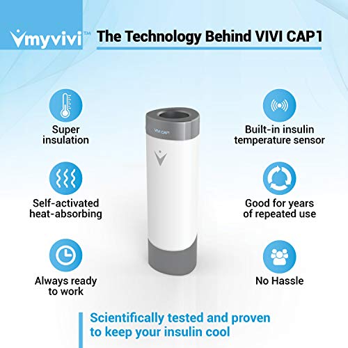 VIVI CAP Insulin Cooler Travel Case Reusable Diabetes Pen Case TSA