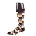 Rioriva Mens Dress Socks Plaid Argyle Diamond 6 Pack Classic Patterned Crew Socks Shoe Size 12-15