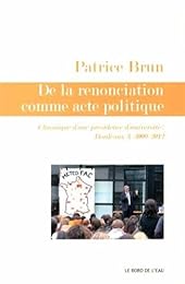 De la renonciation comme acte politique