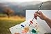 GoldStar Craft No Shedding 13pcs Paint Brush Set - Acrylic Face Painting & Watercolor Brushes that Hold their Shape! Best Artist Paintbrushes with Balanced Long Handle - Included Elegant Travel Case