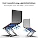 Adjustable Laptop Stand, FYSMY Ergonomic Portable Computer Stand with Heat-Vent to Elevate Laptop, 13 Lbs Heavy Duty Laptop Holder Compatible with MacBook, Air, Pro All Laptops (Black)thumb 4
