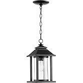 Quorum 7273-69 Transitional One Light Outdoor Lantern from Crusoe Collection in Bronze/Dark Finish,