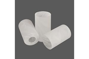 Anmire 3 Pack Alabaster White Cylinder Glass Lamp Shade Replacement with 1-5/8-inch Fitter Opening for Ceiling Fan Light Kit Wall Sconce Pendant Light Fixture G0121