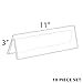 Azar 192806 11-Inch W by 3-Inch H Two-Sided Nameplate, 10-Piece Set