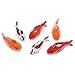 ART & ARTIFACT Ceramic Floating Koi Fish - Set of 6 Multi-Colored Goldfish