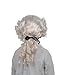 Kangaroo Colonial Colonial George Washington Wig White Curly - Perfect for 18th Century Costumes, Historical Reenactments, Halloween Parties and Role Play - Wigs For Kids