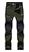Anlamb Men's Outdoor Waterproof Windproof Fleece Cargo Snow Ski Hiking Pants