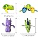 JollySweets Turtles Hippo Crocodile Wind Up Toys Floating Bath Toys 5 Pcs, Bathtub Toys for Toddlers, Clockwork Water Toys Swimming Toys Boys and Girls