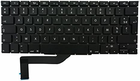 OLVINS New Replacement Keyboard FR France French for Macbook Pro Retina 15" A1398 FR Keyboard 2013 2014 2015